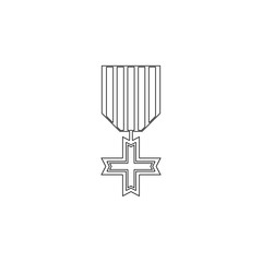 military cross icon. Element of army for mobile concept and web apps icon. Outline, thin line icon for website design and development, app development