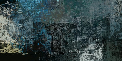 Crazy sketch random pattern. Chaos and variety. Modern art drawing painting. 2d illustration. Digital texture wallpaper. Artistic sketch draw backdrop material. 