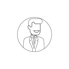avatar of business man icon. Element of avatar for mobile concept and web apps icon. Outline, thin line icon for website design and development, app development