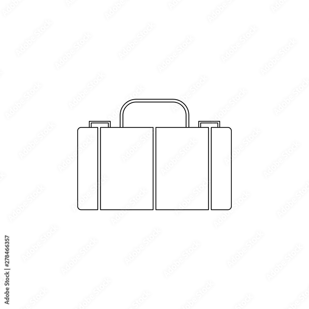Aufkleber colored suitcase icon. element of web for mobile concept and web apps icon. outline, thin line icon 
