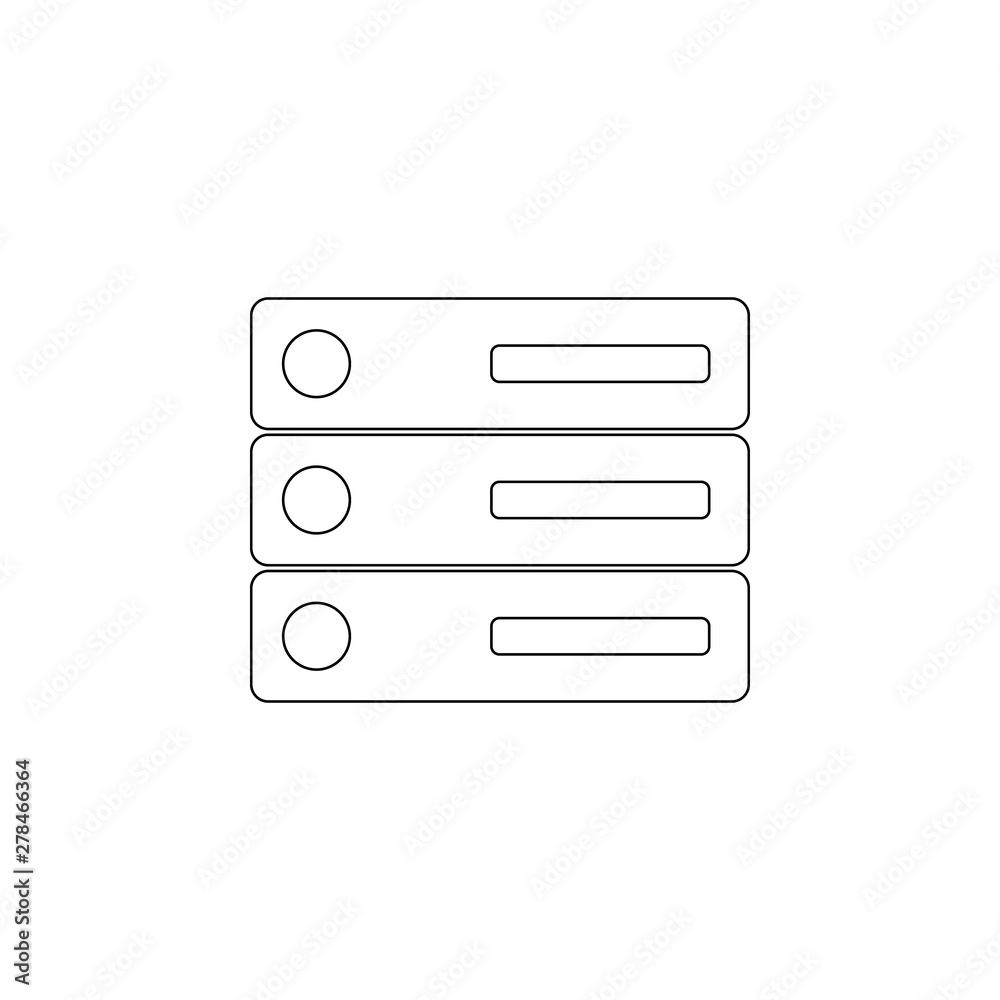 Poster colored folders icon. element of web for mobile concept and web apps icon. outline, thin line icon f