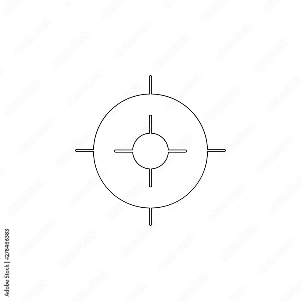 Aufkleber colored aim icon. element of web for mobile concept and web apps icon. outline, thin line icon for w
