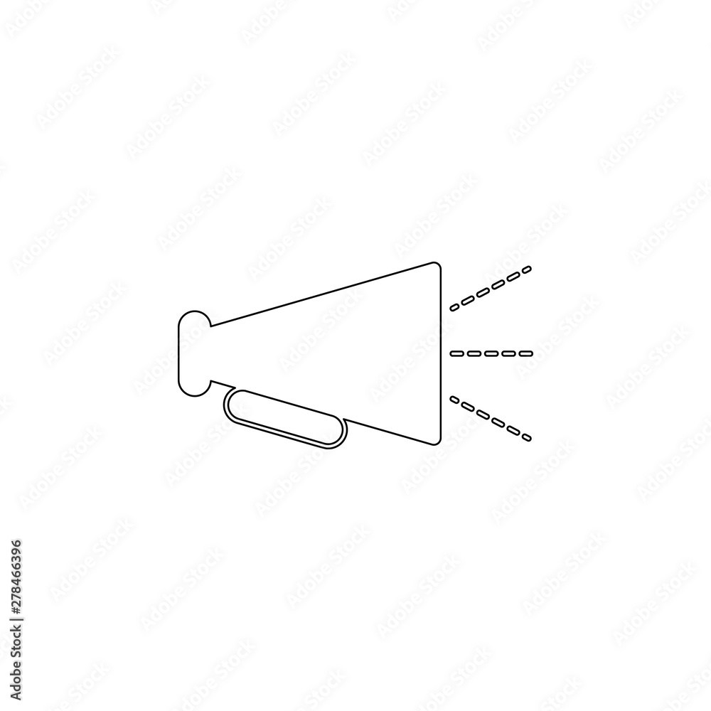 Aufkleber colored speaker icon. element of web for mobile concept and web apps icon. outline, thin line icon f