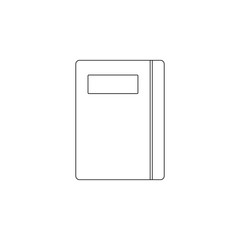 Colored notebook icon. Element of web for mobile concept and web apps icon. Outline, thin line icon for website design and development, app development