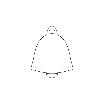 recommend clip art: Colored bell icon. Element of web for mobile concept and web apps icon. Outline, thin line icon for website design and development, app development
