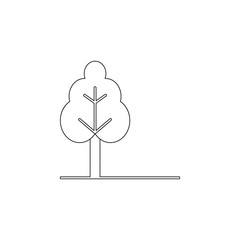 Colored tree icon. Element of web for mobile concept and web apps icon. Outline, thin line icon for website design and development, app development