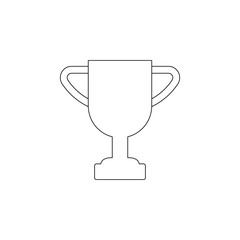 Colored 1st place cup icon. Element of web for mobile concept and web apps icon. Outline, thin line icon for website design and development, app development