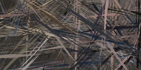 Crazy sketch random pattern. Chaos and variety. Modern art drawing painting. 2d illustration. Digital texture wallpaper. Artistic sketch draw backdrop material. 