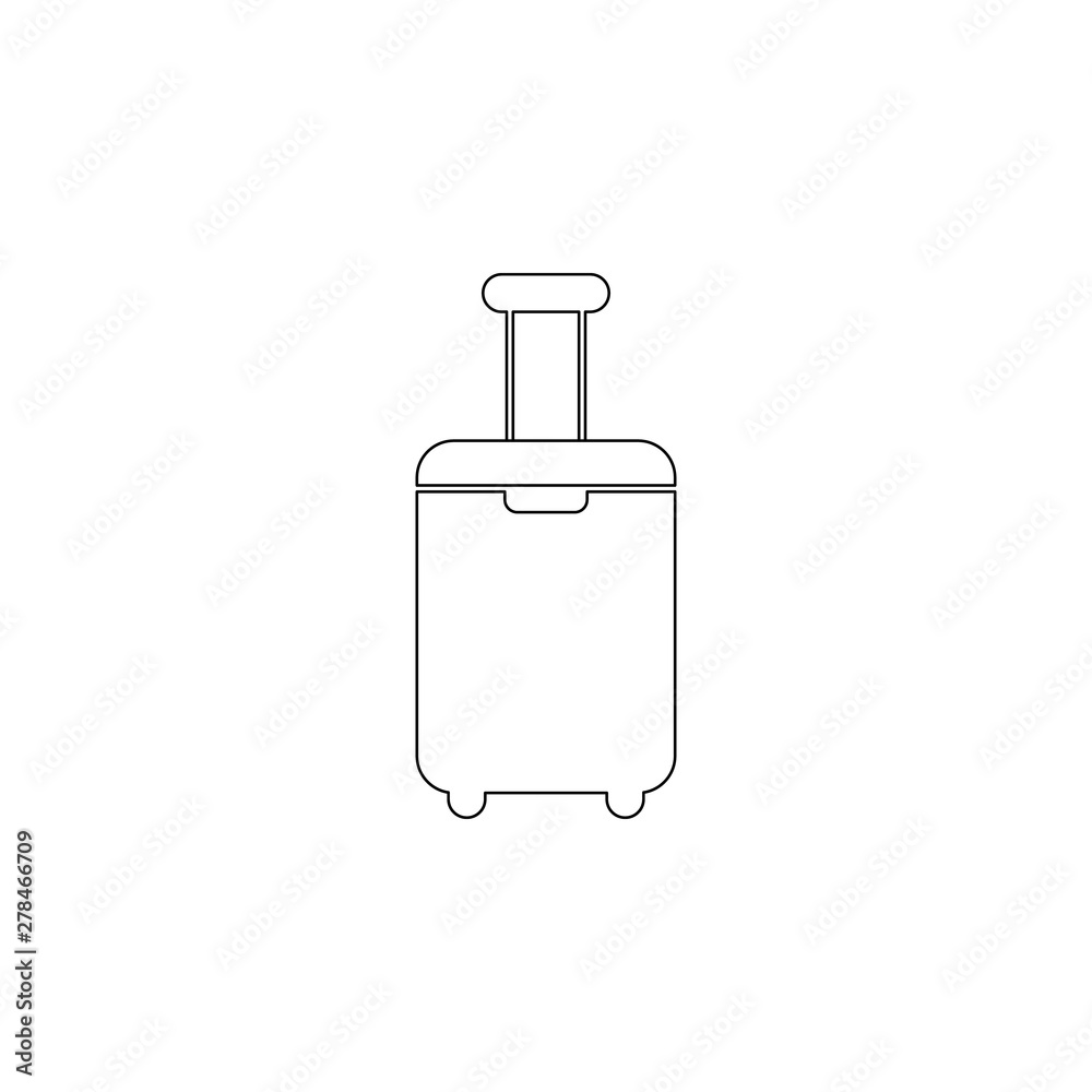 Poster colored luggage icon. element of web for mobile concept and web apps icon. outline, thin line icon f