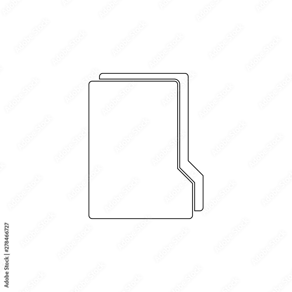 Poster colored folder icon. element of web for mobile concept and web apps icon. outline, thin line icon fo