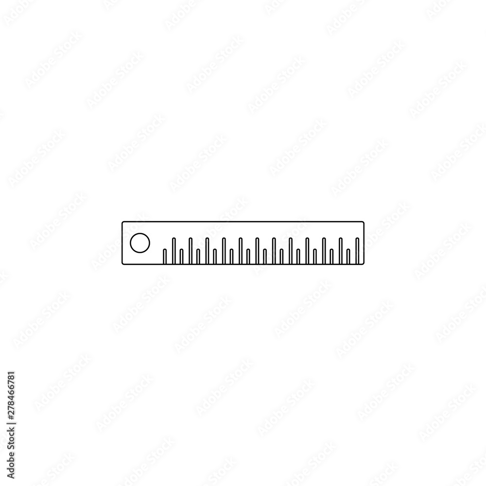 Poster colored ruler icon. element of web for mobile concept and web apps icon. outline, thin line icon for