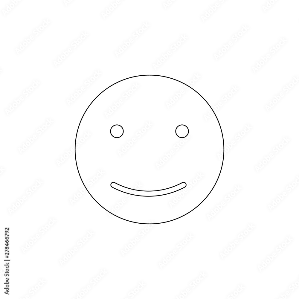 Aufkleber colored smile icon. element of web for mobile concept and web apps icon. outline, thin line icon for