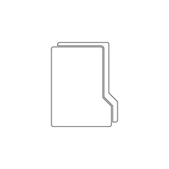 Colored folder icon. Element of web for mobile concept and web apps icon. Outline, thin line icon for website design and development, app development
