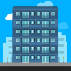 Buildings icon and office icon - Illustration stock illustration