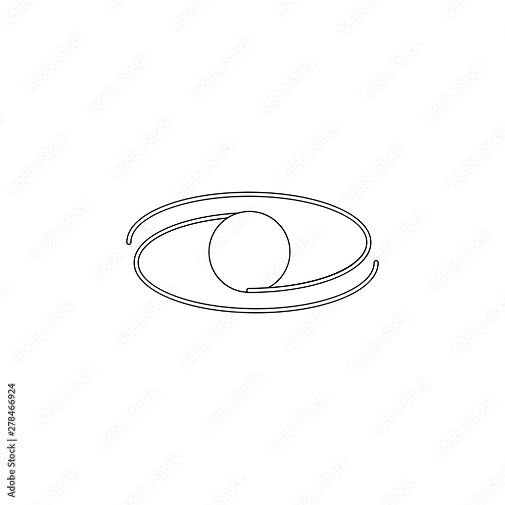 Aufkleber galaxy icon. element of space for mobile concept and web apps icon. outline, thin line icon for webs