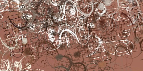 Crazy sketch random pattern. Chaos and variety. Modern art drawing painting. 2d illustration. Digital texture wallpaper. Artistic sketch draw backdrop material. 