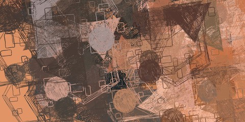 Crazy sketch random pattern. Chaos and variety. Modern art drawing painting. 2d illustration. Digital texture wallpaper. Artistic sketch draw backdrop material. 