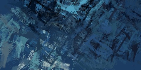 Crazy sketch random pattern. Chaos and variety. Modern art drawing painting. 2d illustration. Digital texture wallpaper. Artistic sketch draw backdrop material. 