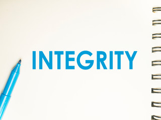 Integrity, Motivational Words Quotes Concept