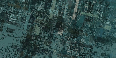 Crazy sketch random pattern. Chaos and variety. Modern art drawing painting. 2d illustration. Digital texture wallpaper. Artistic sketch draw backdrop material. 