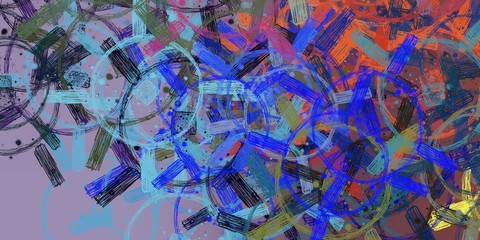 Crazy sketch random pattern. Chaos and variety. Modern art drawing painting. 2d illustration. Digital texture wallpaper. Artistic sketch draw backdrop material. 