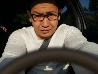 Driver Blinded by the Sun Light