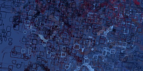 Crazy sketch random pattern. Chaos and variety. Modern art drawing painting. 2d illustration. Digital texture wallpaper. Artistic sketch draw backdrop material. 