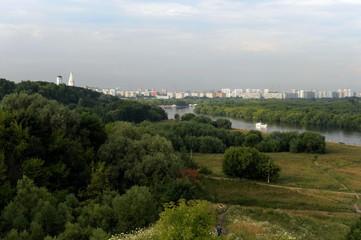 Summer day in the Moscow Imperial estate of Kolomenskoye