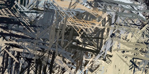 Crazy sketch random pattern. Chaos and variety. Modern art drawing painting. 2d illustration. Digital texture wallpaper. Artistic sketch draw backdrop material. 