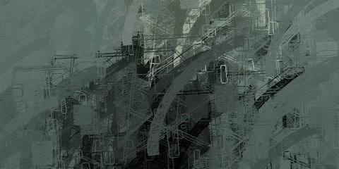 Crazy sketch random pattern. Chaos and variety. Modern art drawing painting. 2d illustration. Digital texture wallpaper. Artistic sketch draw backdrop material. 