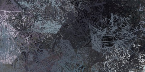 Crazy sketch random pattern. Chaos and variety. Modern art drawing painting. 2d illustration. Digital texture wallpaper. Artistic sketch draw backdrop material. 