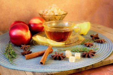 still life  with a cup of tea