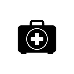healthcare suitcase icon to carry medical equipment. medical graphic resources element
