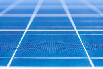 Solar Energy solar cell connections, silicon and encapsulant a nice technology blue pattern. Perspective view of the Poly crystalline silicon Solar Cells around the Solar Panel. Nice textured pattern