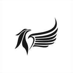 griffin gargoyle logo design vector illustration
