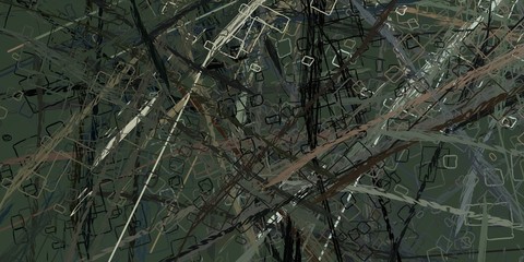 Crazy sketch random pattern. Chaos and variety. Modern art drawing painting. 2d illustration. Digital texture wallpaper. Artistic sketch draw backdrop material. 