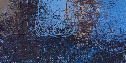 Crazy sketch random pattern. Chaos and variety. Modern art drawing painting. 2d illustration. Digital texture wallpaper. Artistic sketch draw backdrop material. 