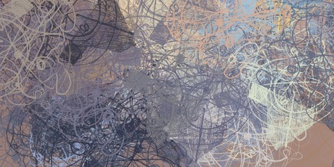 Crazy sketch random pattern. Chaos and variety. Modern art drawing painting. 2d illustration. Digital texture wallpaper. Artistic sketch draw backdrop material. 