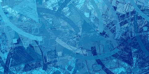 Crazy sketch random pattern. Chaos and variety. Modern art drawing painting. 2d illustration. Digital texture wallpaper. Artistic sketch draw backdrop material. 