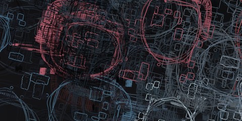 Crazy sketch random pattern. Chaos and variety. Modern art drawing painting. 2d illustration. Digital texture wallpaper. Artistic sketch draw backdrop material. 