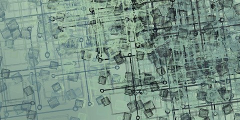 Fototapeta premium Crazy sketch random pattern. Chaos and variety. Modern art drawing painting. 2d illustration. Digital texture wallpaper. Artistic sketch draw backdrop material. 