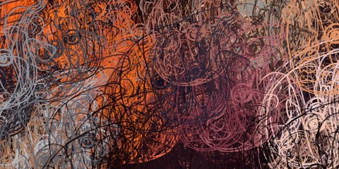 Crazy sketch random pattern. Chaos and variety. Modern art drawing painting. 2d illustration. Digital texture wallpaper. Artistic sketch draw backdrop material. 