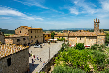 The Monteriggioni town
