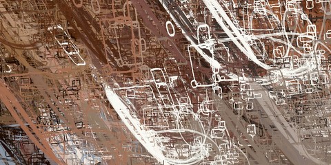 Crazy sketch random pattern. Chaos and variety. Modern art drawing painting. 2d illustration. Digital texture wallpaper. Artistic sketch draw backdrop material. 