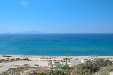 View from Agios Stefanos on the island Kos in Greece