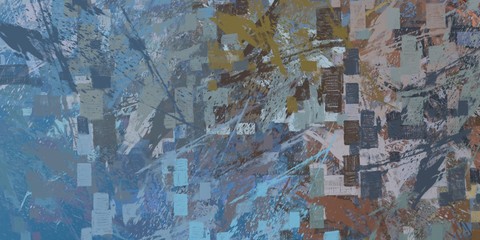 Crazy sketch random pattern. Chaos and variety. Modern art drawing painting. 2d illustration. Digital texture wallpaper. Artistic sketch draw backdrop material. 