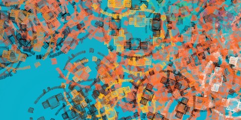 Crazy sketch random pattern. Chaos and variety. Modern art drawing painting. 2d illustration. Digital texture wallpaper. Artistic sketch draw backdrop material. 