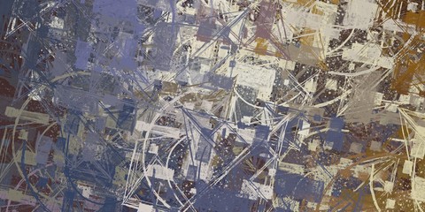 Abstract sketch random pattern. Chaos and variety. Modern art drawing painting. 2d illustration. Digital texture wallpaper. Artistic sketch draw backdrop material. 