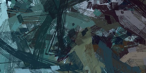 Abstract sketch random pattern. Chaos and variety. Modern art drawing painting. 2d illustration. Digital texture wallpaper. Artistic sketch draw backdrop material. 