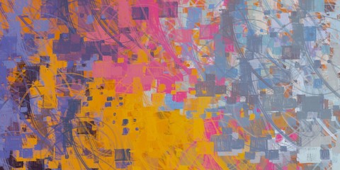 Abstract sketch random pattern. Chaos and variety. Modern art drawing painting. 2d illustration. Digital texture wallpaper. Artistic sketch draw backdrop material. 